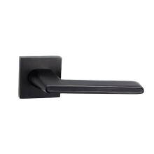 russian black aluminum matt black door handle door handles with lock interior doors